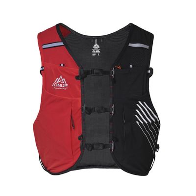 AONIJIE Lightweight Running Vest Hydration 10L Large Capacity & Fits 6.8 inch Phones,Hydration Backpack for Hiking Off-Road Cycling Race Marathon (BlackRed,L)