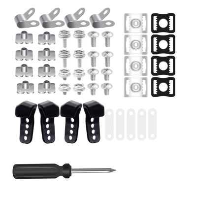 YS0911 60Pcs Football Helmet Repair Kits Football Helmet Hardware Kits Hockey Helmet Replacement Parts for Hockey Baseball Sports
