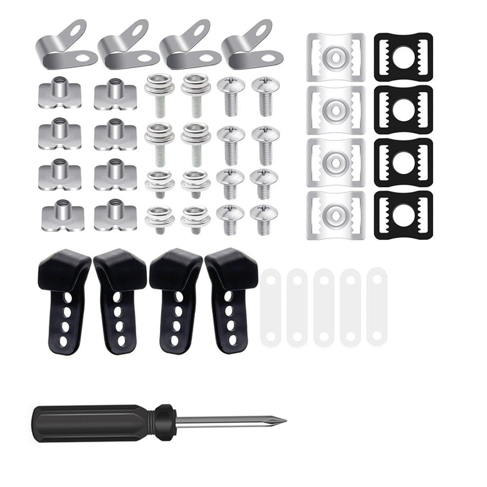 YS0911 60Pcs Football Helmet Repair Kits Football Helmet Hardware Kits Hockey Helmet Replacement Parts for Hockey Baseball Sports