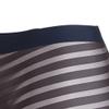 JEKE-DG Men's Ice Silk Stripes Boxer Briefs Low Rise Seamless Trunk Underwear See Through Thin Bulge Pouch Boxers (X-Large,Grey-5pc) view 2