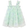 AGQT Baby Girls Tutu Dress Sleeveless Kids Tulle Birthday Party Dresses Polka Dot Casual Playwear Tunic Babydoll Dress Green-Butterfly Polka Dots Size 12-18 Months view 1