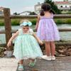 AGQT Baby Girls Tutu Dress Sleeveless Kids Tulle Birthday Party Dresses Polka Dot Casual Playwear Tunic Babydoll Dress Green-Butterfly Polka Dots Size 12-18 Months view 2