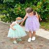 AGQT Baby Girls Tutu Dress Sleeveless Kids Tulle Birthday Party Dresses Polka Dot Casual Playwear Tunic Babydoll Dress Green-Butterfly Polka Dots Size 12-18 Months view 3