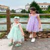 AGQT Baby Girls Tutu Dress Sleeveless Kids Tulle Birthday Party Dresses Polka Dot Casual Playwear Tunic Babydoll Dress Green-Butterfly Polka Dots Size 12-18 Months view 4