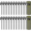 32 Pack Tent Stakes, 8in Heavy Duty Tent Stakes with Storage Bag, Forged Steel Tent Pegs for Camping view 1