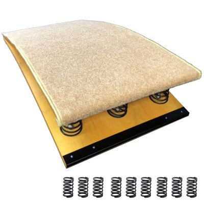 6/9 Springs Students Jumping Aid Board Springboard for Vaulting Rear Flip, Hardwood Heavy Duty School Gymnastics Supplies Elastic Board