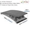 6/9 Springs Students Jumping Aid Board Springboard for Vaulting Rear Flip, Hardwood Heavy Duty School Gymnastics Supplies Elastic Board view 2