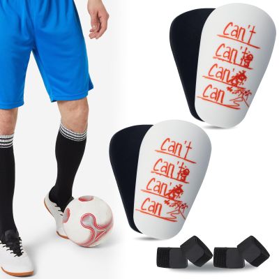 Mini Soccer Shin Guards - 2 Pairs, Fixed Straps for All Ages, Extra Small