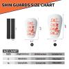 Mini Soccer Shin Guards - 2 Pairs, Fixed Straps for All Ages, Extra Small view 3