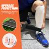 Mini Soccer Shin Guards - 2 Pairs, Fixed Straps for All Ages, Extra Small view 4