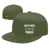 Not an Uncle I Am A Funcle Hat Flat Bill Visor Baseball Cap Hip Hop Snapback Hats Men Women Moss Green view 2
