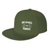 Not an Uncle I Am A Funcle Hat Flat Bill Visor Baseball Cap Hip Hop Snapback Hats Men Women Moss Green view 3