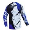 Kid Cycling Jersey Boy Girl Motocross Shirt Dirt Bike Clothes Blue YXL view 2
