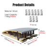 Large Vault with Non-Slip Rubber Bottom, Durable Spring Board for Gymnastics, Vault Spring Board for Exercise Training Fitness view 2