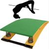 Kids Teens Springboard,Portable Curved Gymnastic Springboard, School Home Playroom Training Springboards with Non-Slip Pad, Green view 1