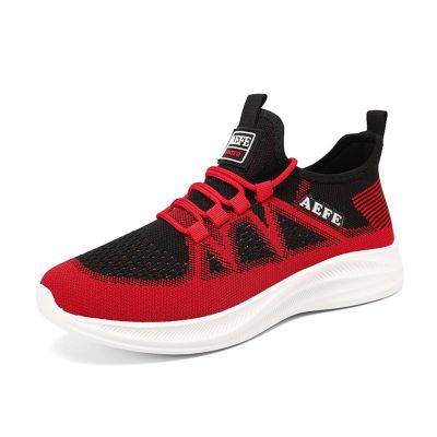 Men's Bowling Shoes Breathable Upper Universal Sole for Comfort and Breathability Sneakers for Men (Color : Red, Size : 12.5)