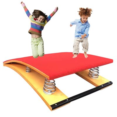 Vaulting Gymnastics Equipment Kids Spring Board,Beginner Vault Equipment,Stable & Anti-Tear Spring Board,Junior Spring Boards for Children,Red