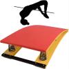 Kids Teens Springboard,Portable Curved Gymnastic Springboard, School Home Playroom Training Springboards with Non-Slip Pad, Red view 1