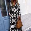 Akivide Women's Boho Floral Printed Long Sleeve Dress Casual Loose V Neck Long Dress Summer Fall Maxi Dresses view 2
