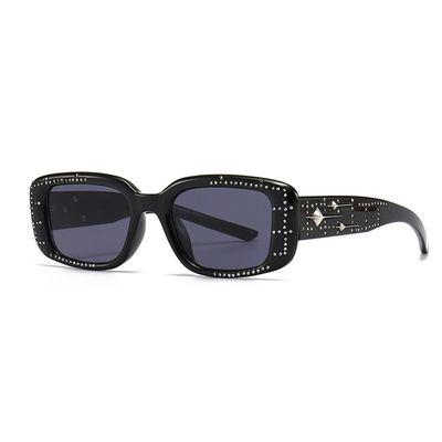 HPIRME Rectangular Women's Sunglasses Retro Wide Leg Eyeglass Frame Summer Tourism Sunshades Glasses UV,1,one size