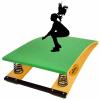 4 Springs High Jump Springboard Heavy Duty & Large Wood Gymnastics Wushu Training Elastic Board for Gymnastics Kung Fu Wood Elastic Board Heavy Duty Vault Spring Board, Green view 1