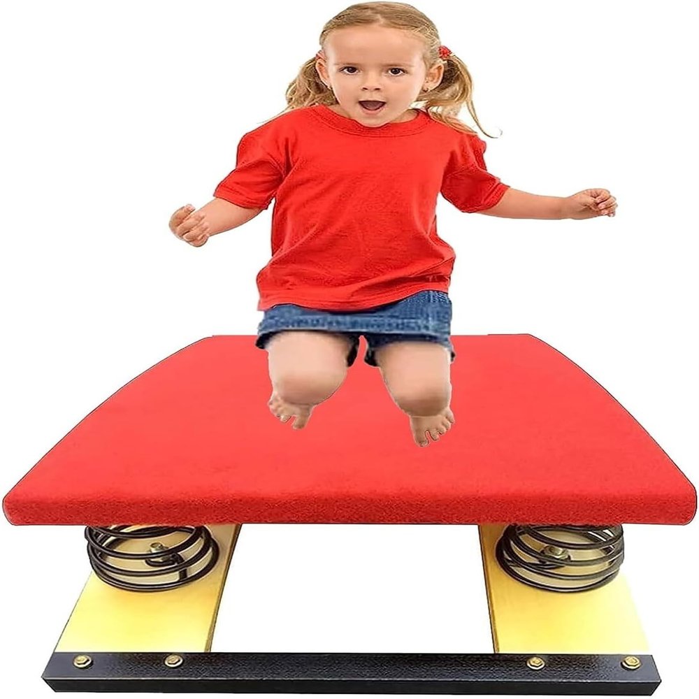 4 Springs for Kids Vaulting Training Fitnes Playing, Portable Curved Gymnastic Springboard, No Deformation and Strong Bearing Capacity