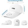 LAhair Unisex USB Charging 3-Speed Fun Baseball Cap,Sun Protection Hat for Casual Outdoor Sport, Golf,Baseball (US, Alpha, 3X-Small, 4X-Large, White) view 3
