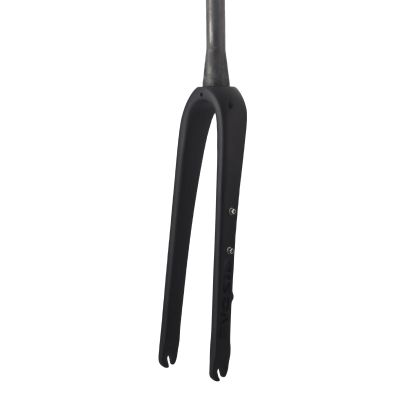 EVOSID Gravel Fork Full Carbon Fiber Road Bicycle Fork 28.6mm Disc Brake Bike Fork 700 * 45C Thru Axle 12X100mm V Brake Hard Fork (QR Carbon Fork)