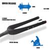 EVOSID Gravel Fork Full Carbon Fiber Road Bicycle Fork 28.6mm Disc Brake Bike Fork 700 * 45C Thru Axle 12X100mm V Brake Hard Fork (QR Carbon Fork) view 4