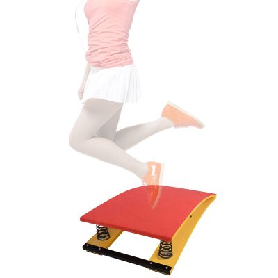 School Gymnastics Spring Board for Adults/Teens, 4 Springs, Wooden Elastic Board for Home Playing Room Athletics Training Ground