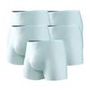 JEKE-DG Mens Ice Silk Underwear Trunks Seamless Bulge Pouch Boxer Briefs Ultra-Thin Stretch Boxers Multiplepack (X-Large,Green-5pc) view 1
