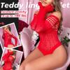 Famstar Sexy Lingerie For Women Naughty Sparkle Rhinestone Fishnet Lingerie Set Teddy Erotic Mesh Rave Outfit view 3