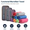 BAGAIL Camping Towel with EVA Case, Compact & Ultra Soft Microfiber Travel Towel - Super Absorbent & Lightweight Quick Dry Towels for Sports, Beach, Gym, Backpacking, Hiking and Yoga - Red, S view 2