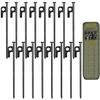 16 Pack Tent Stakes, 8in Heavy Duty Stakes with Storage Bag, Forged Steel Tent Pegs for Camping view 1