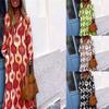 Akivide Women's Boho Floral Printed Long Sleeve Dress Casual Loose V Neck Long Dress Summer Fall Maxi Dresses view 3