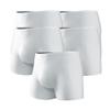 JEKE-DG Mens Ice Silk Underwear Trunks Seamless Bulge Pouch Boxer Briefs Ultra-Thin Stretch Boxers Multiplepack (3X-Large,White-5pc) view 1
