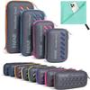 BAGAIL Camping Towel with EVA Case, Compact & Ultra Soft Microfiber Travel Towel - Super Absorbent & Lightweight Quick Dry Towels for Sports, Beach, Gym, Backpacking, Hiking and Yoga - Mint, M view 1