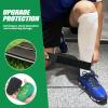 Mini Shin Guards Soccer, 2 Pairs Soccer Miniature Shin Guard for All Ages,Extra Small Protective Equipment shin Guards and 2 Pairs Shin Guards Strap Shin Fixed Straps, Calf Protective Gear Shin view 4