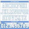 Custom Lake Blue White Basketball Jersey Shorts Polyester Personalized Basketball Practice Shirt Printed Name Number Logo for Men Women Youth Kids view 4