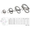 YS0911 Jaw Shackle Stainless Steel for Sailboats Spinnakers Halyards &Diving 35/52/69/96mm Snap Shackle Snap Shackle Quick Release view 2
