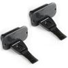 Retractable Rod Straps for Fishing Rods, Gunwale/Deck Mount Self-Retracting Tie-Down Straps, F14200 Rod Saver Strap Fishing Rod Holder, Fishing Pole Holders for Boat Deck, Black - 2 Pack view 1