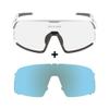 GUB 7600 Dual Purpose UV 400 Photochromic Polarized Lens Windproof Fashion Sport Cycling Eyewear Sunglasses Bicycle Glasses (White) view 3