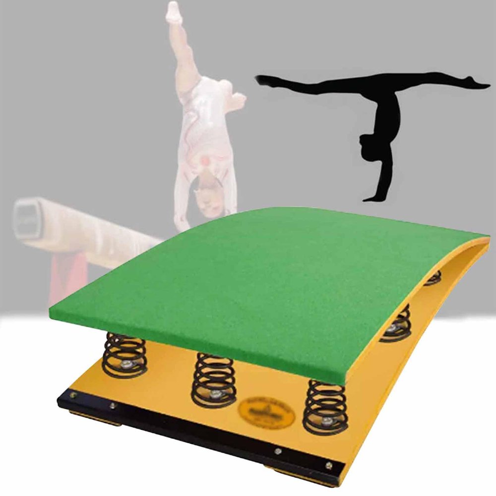 Adult Curved Jump Bridge For Kids Heavy Duty Pro Spring Board With 2 Springs, Arts Springboard Fitness/Vaulting Training Use