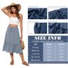 Witsmile Summer Skirts for Women 2026 High Waisted Skirts for Women Vacation Wardrobe Essential(Light Blue,M) view 4