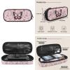 COEQINE Girls Backpack With Lunch Box Floral Butterfly Pattern Pencil Case Teens Girls High School Set With Aesthetic Big Lunch Box Shoulder Strap Pen Bag for Kids Girls,Retro Style 3 Pieces view 4