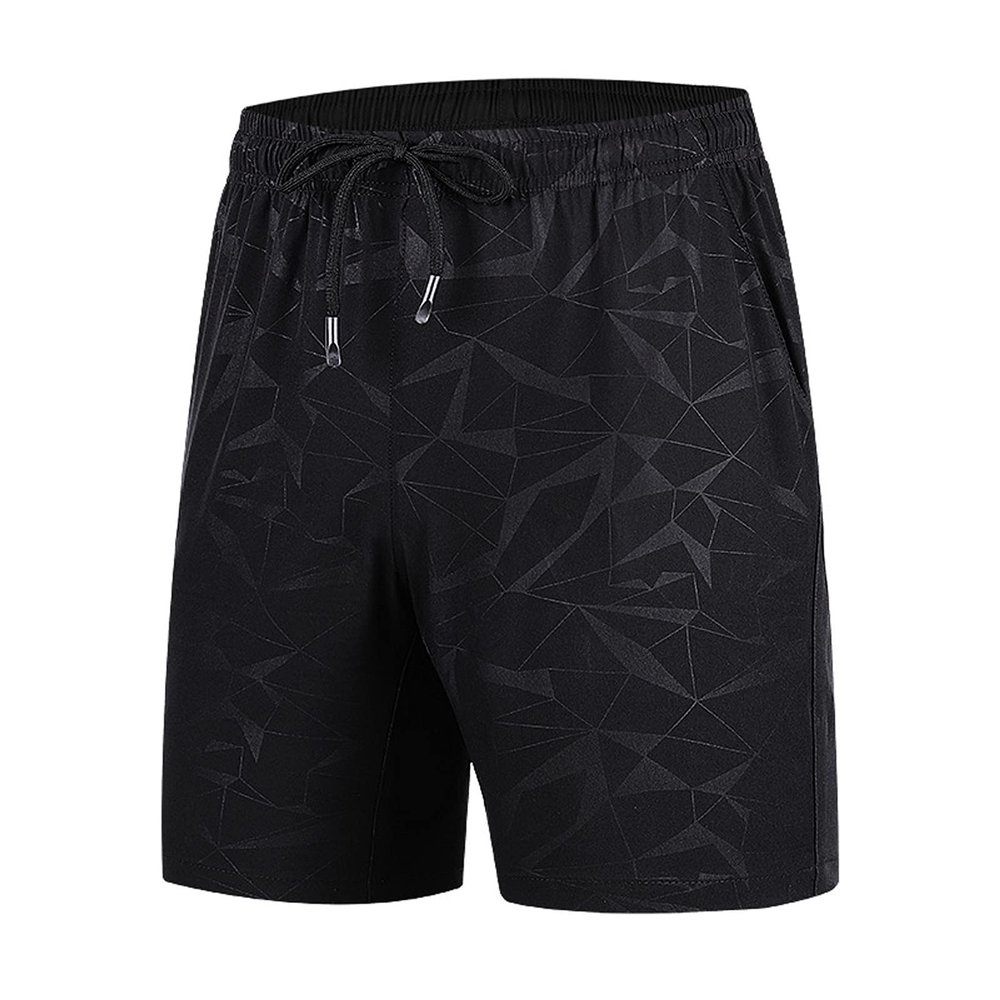 Ymosrh Gym Shorts, Casual Lightweight Drawstring Summer Beach Short Pants Stretch Hiking Shorts Men (4XL, Khaki)