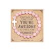 Birthday Graduation Mothers day Valentines Christmas Baptism Easter Thanksgiving Appreciation Gifts for Women Inspirational Natural Stone Healing Relaxation Crystal Cross Bracelets for Men view 1