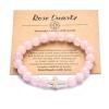 Birthday Graduation Mothers day Valentines Christmas Baptism Easter Thanksgiving Appreciation Gifts for Women Inspirational Natural Stone Healing Relaxation Crystal Cross Bracelets for Men view 3