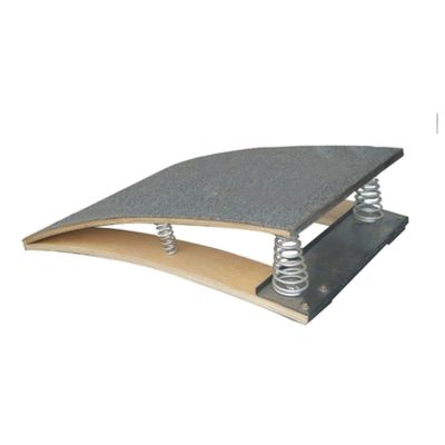 Portable Curved Gymnastic Springboard, Hardwood with Grey Felt for School Home Gym Bar Basement, 120*60cm