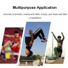 Portable Curved Gymnastic Springboard, Hardwood with Grey Felt for School Home Gym Bar Basement, 120*60cm view 2